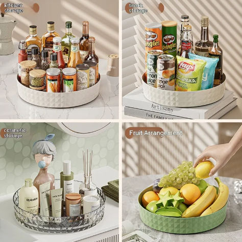 Miniatura: Kitchen Home Multi-function Rotating Storage Box