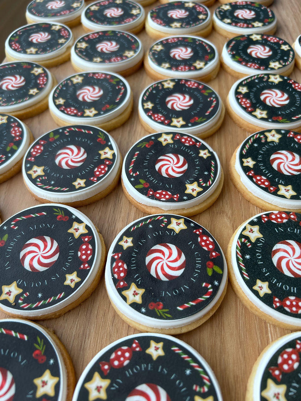 Corporate logo cookies