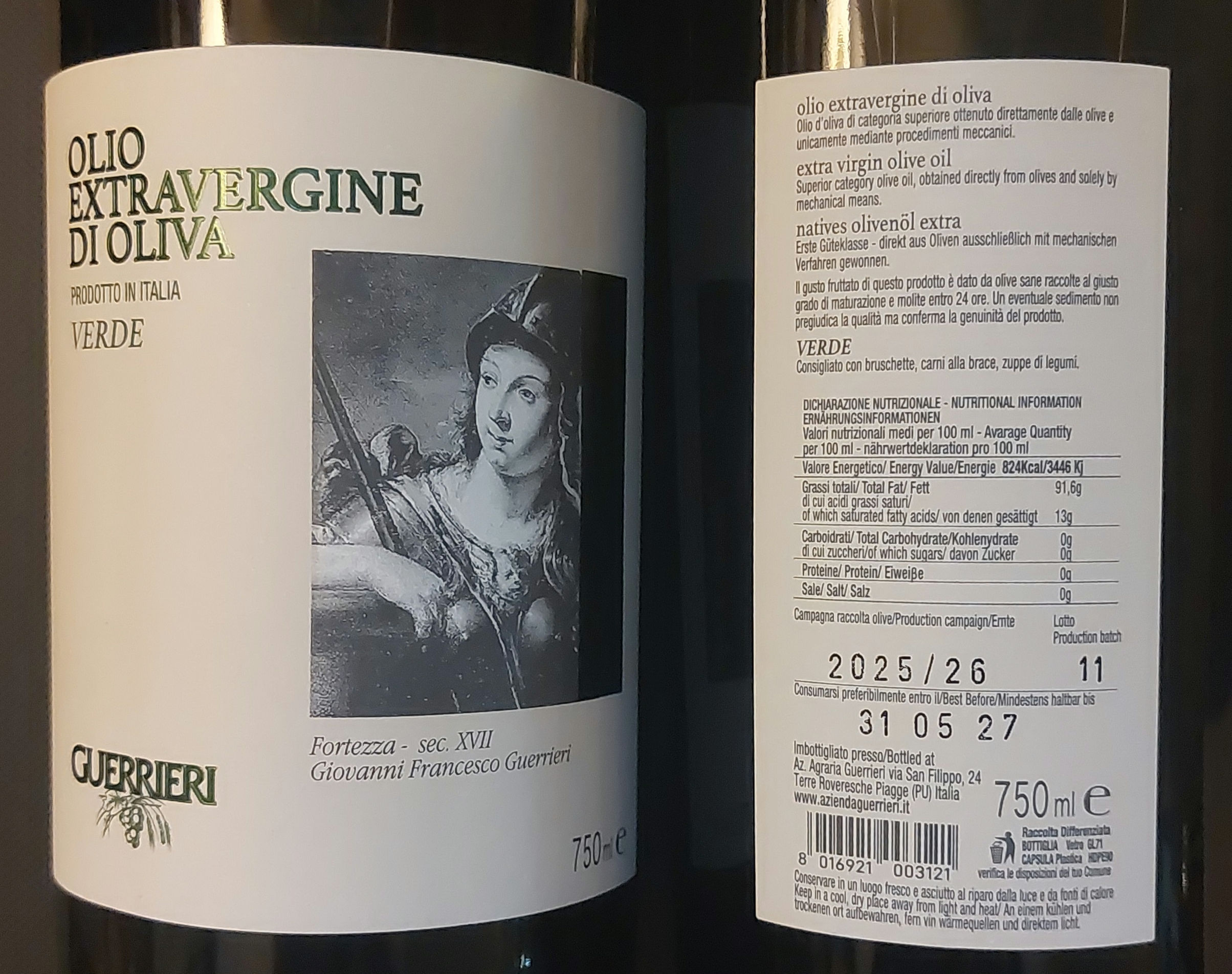 Olijfolie Guerrieri Dé Olijfolie