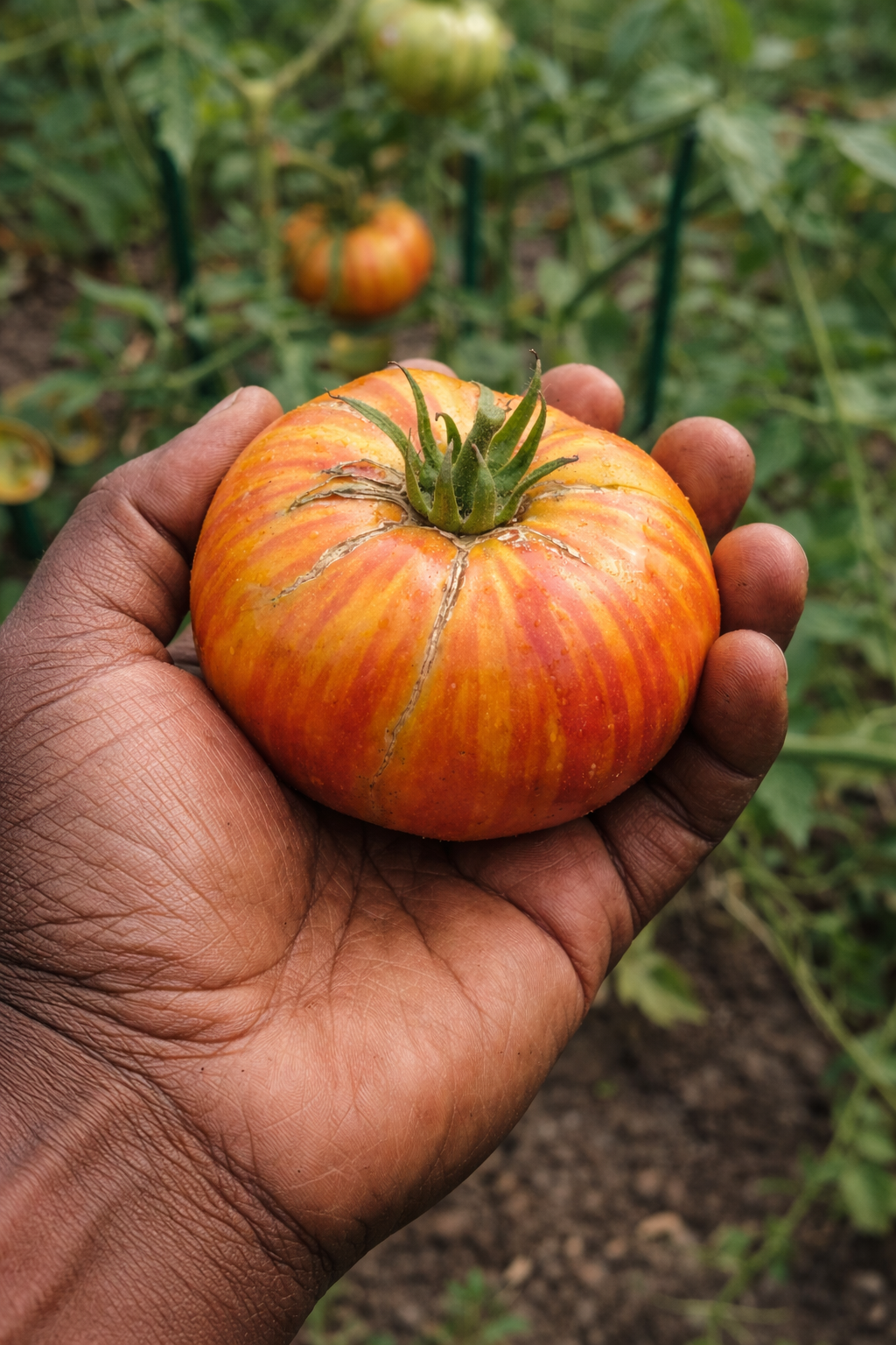 Striped German Tomato Plant
