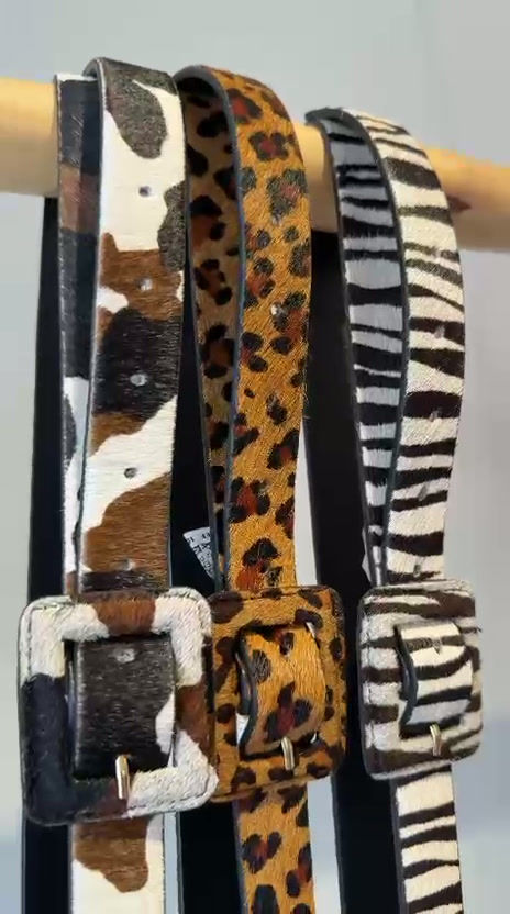 Miniatura: CINTO COURO ANIMAL PRINT
