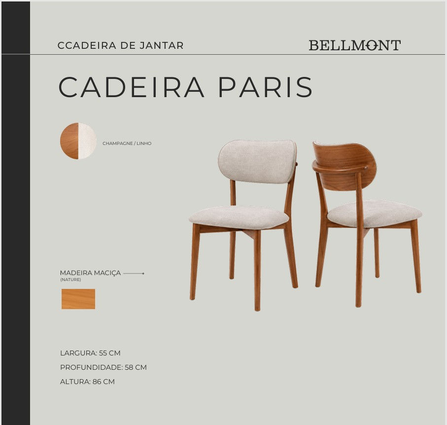 Cadeira de Jantar Paris