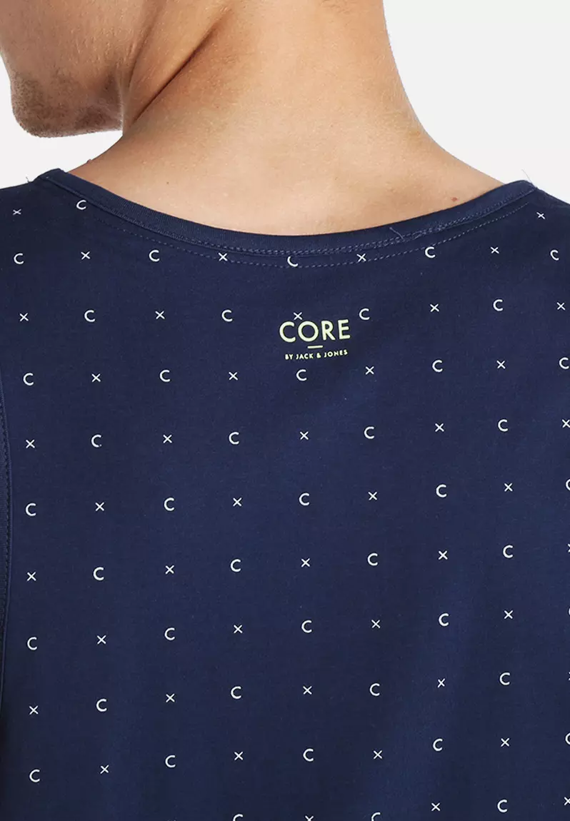 Thumbnail: Blue Pattern Tank Top - Jack & Jones
