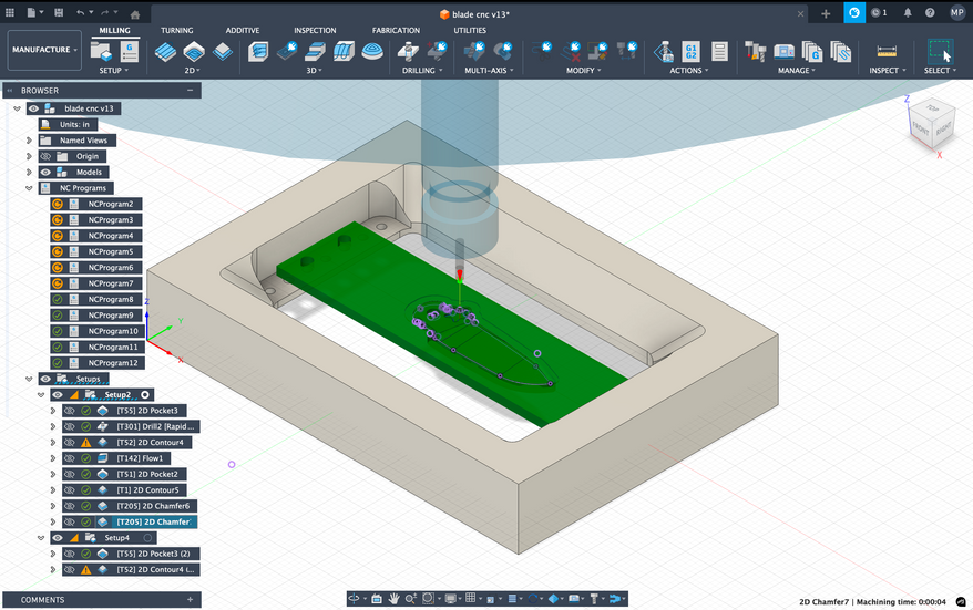 Blade Toolpaths