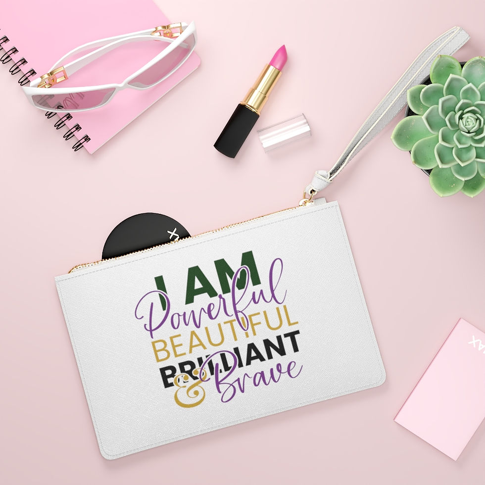 "I AM POWERFUL...." Clutch Bag
