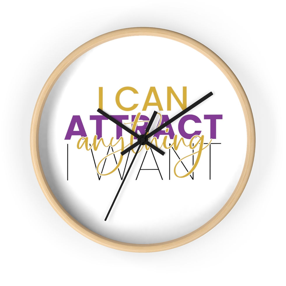 Thumbnail: "I CAN ATTRACT.." Wall clock