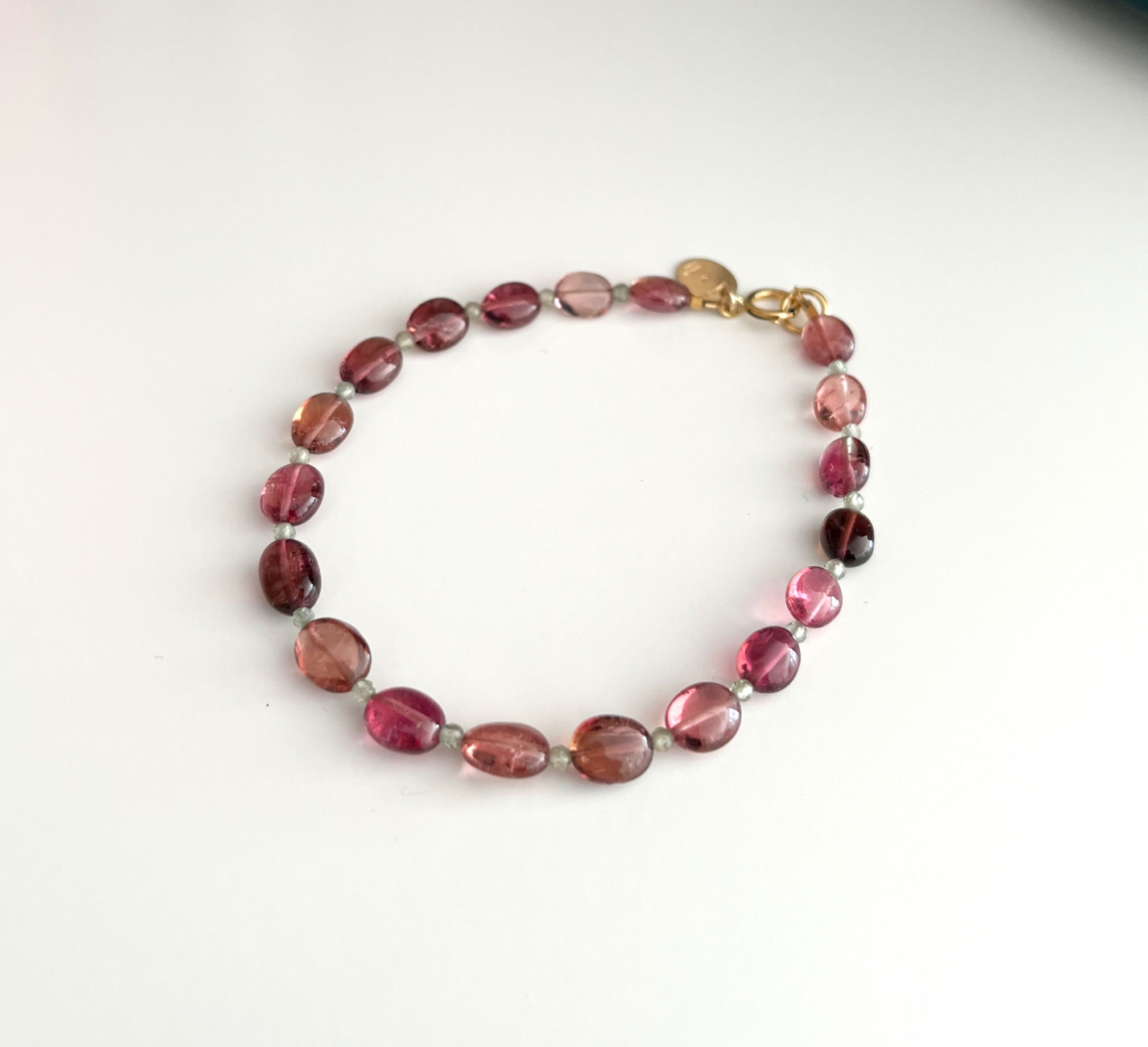 bracelet tourmalines roses n°1