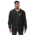 Thumbnail: Unisex fleece zip up hoodie