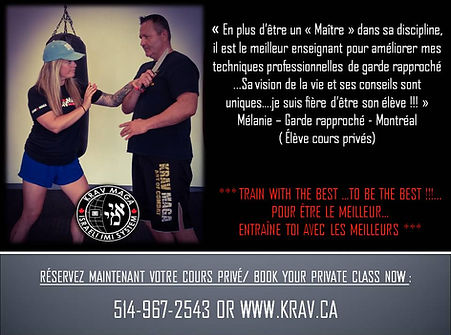 IIS krav maga montreal private class