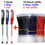 Thumbnail: Gel pens Set Black Blue Red Refill Gel Pen Bullet Tip 0.5mm School & office Supp