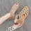 Thumbnail: Soft Leather Roman Sandals Women 2023 Summer New Soft Sole Outwear Women's Wedge