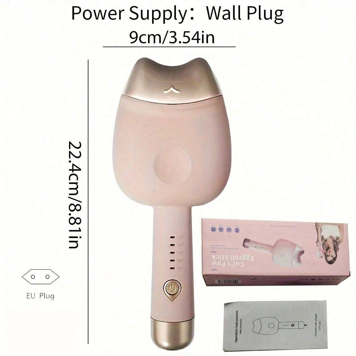 32mm Hair Curler Ceramic Curling Iron Big Wave Deep Wavy Splint Egg Rolls Electr