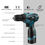Thumbnail: 12V 16.8V Electric Cordless Screwdriver Rechargable Driver Drill Wireless Impact