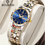 Thumbnail: Japan Quartz Movement Golden Watches Women Top Brand Luxury Stainless Steel Stra