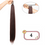 Thumbnail: LUPU Synthetic 28 Inch Long Ponytail Extensions With Elastic Band Versatile DIY 