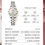 Thumbnail: Japan Quartz Movement Golden Watches Women Top Brand Luxury Stainless Steel Stra