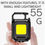 Thumbnail: XPE Pocket Work Light 1000LM COB LED Mini Keychain Light USB Rechargeable Flashl