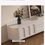 Thumbnail: Light luxury home French cream style TV cabinet solid wood coffee table combinat