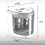 Thumbnail: Tenwin New Two-hole Electric Automatic Pencil Sharpener Switch Pencil Sharpener 