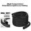 Thumbnail: 30m/98.43FT 1/4" 3/8" Protective Tube Split Opening Section Wire Black Corrugate