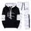 Thumbnail: 2025 Popular Men's Hooded Sweatshirts Elastic Sweatpants Autumn Daily Casual Spo