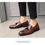 Thumbnail: Big Size 38-48 Men Brogue British Oxford Dress Shoes Male Gentleman PU Leather F