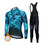 Thumbnail: Long Sleeve Long Pants Cycling Jersey Suit Outdoor Sportswear Winter Fleece Warm