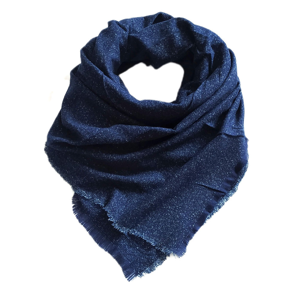 Šátek melír modrý