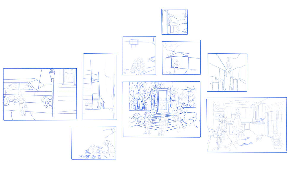 a digital sketch of the series