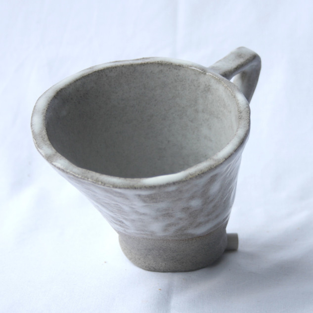 200 ml Assymetrical White Mug