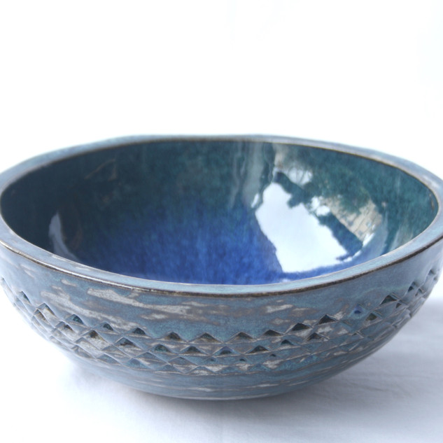 Blue Patterned Bowl