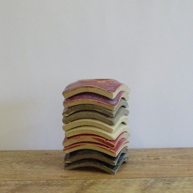 Egg cups stacked