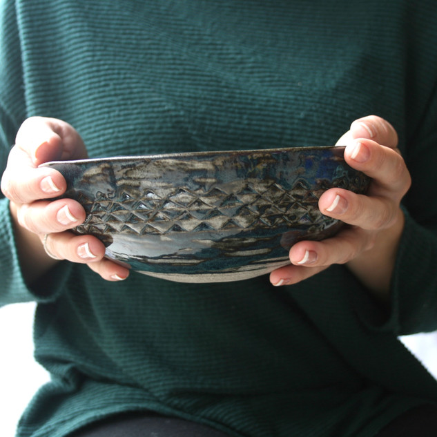 Blue Patterned Bowl