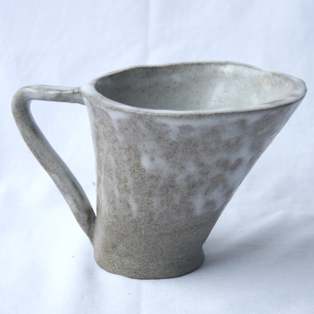 200 ml Assymetrical White Mug