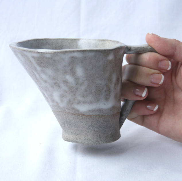 200 ml Assymetrical White Mug
