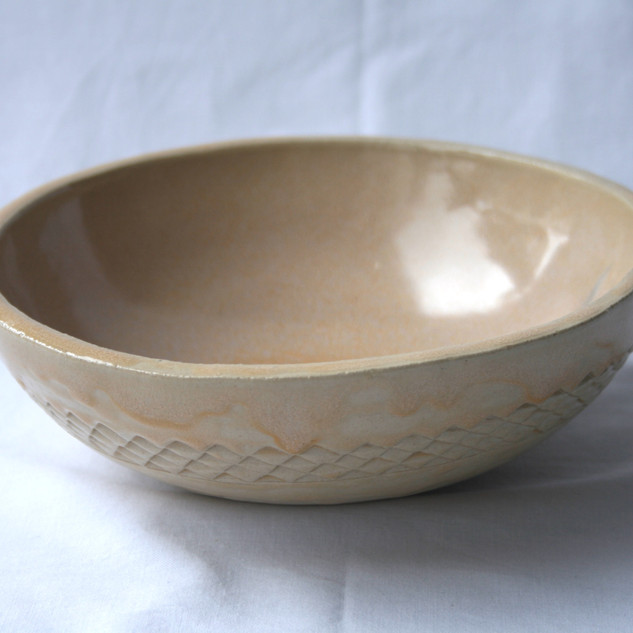 Yellow Patterned Bowl