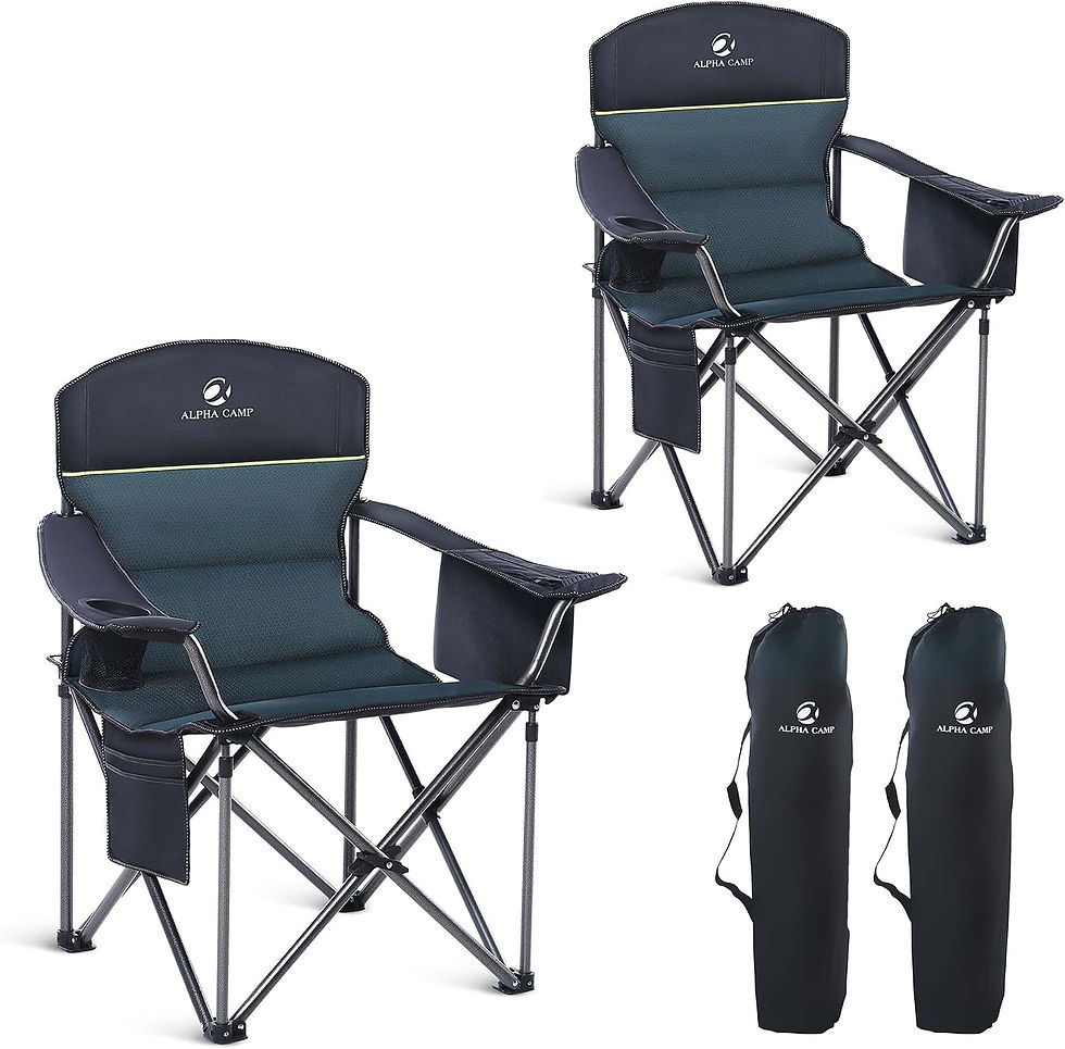 Folding Camping Chair Oversized Heavy Duty