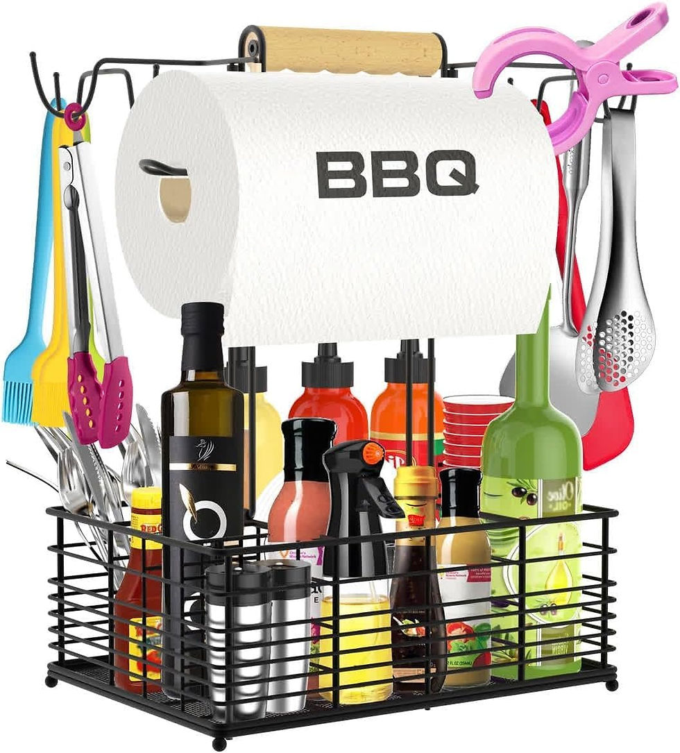 Grill Caddy, BBQ Caddy for Outdoor Grill