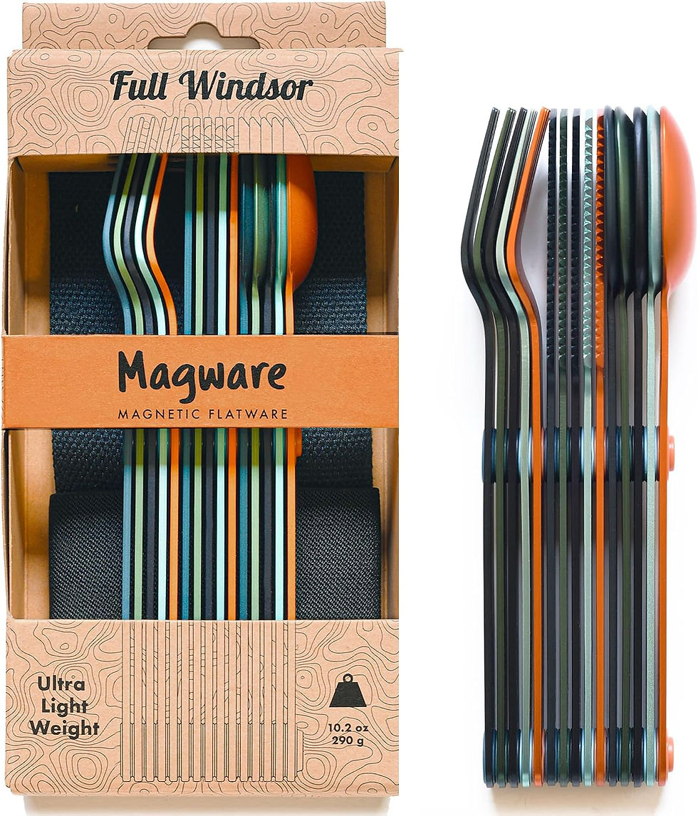 MAGWARE Magnetic Travel Camping Cutlery Utensils Set