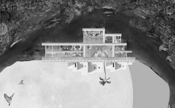 Speculative conceptual city planning made into an infinity loop 