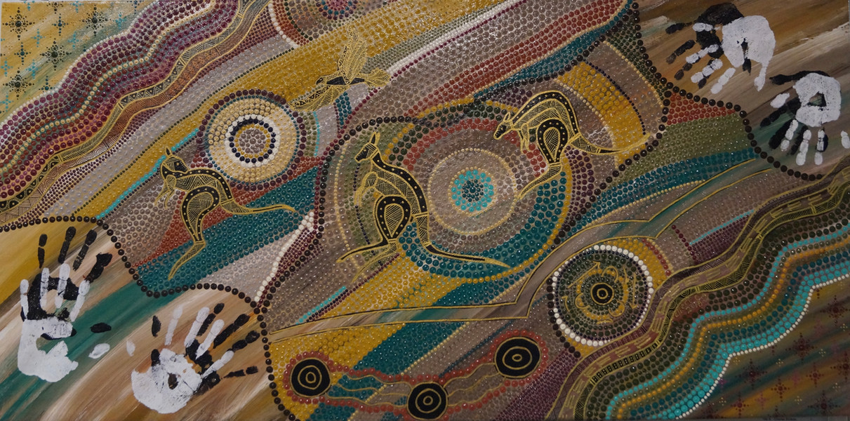 2019 Orana Arts Prize for Indigenous Art - Cheree Stokes "The Mob"