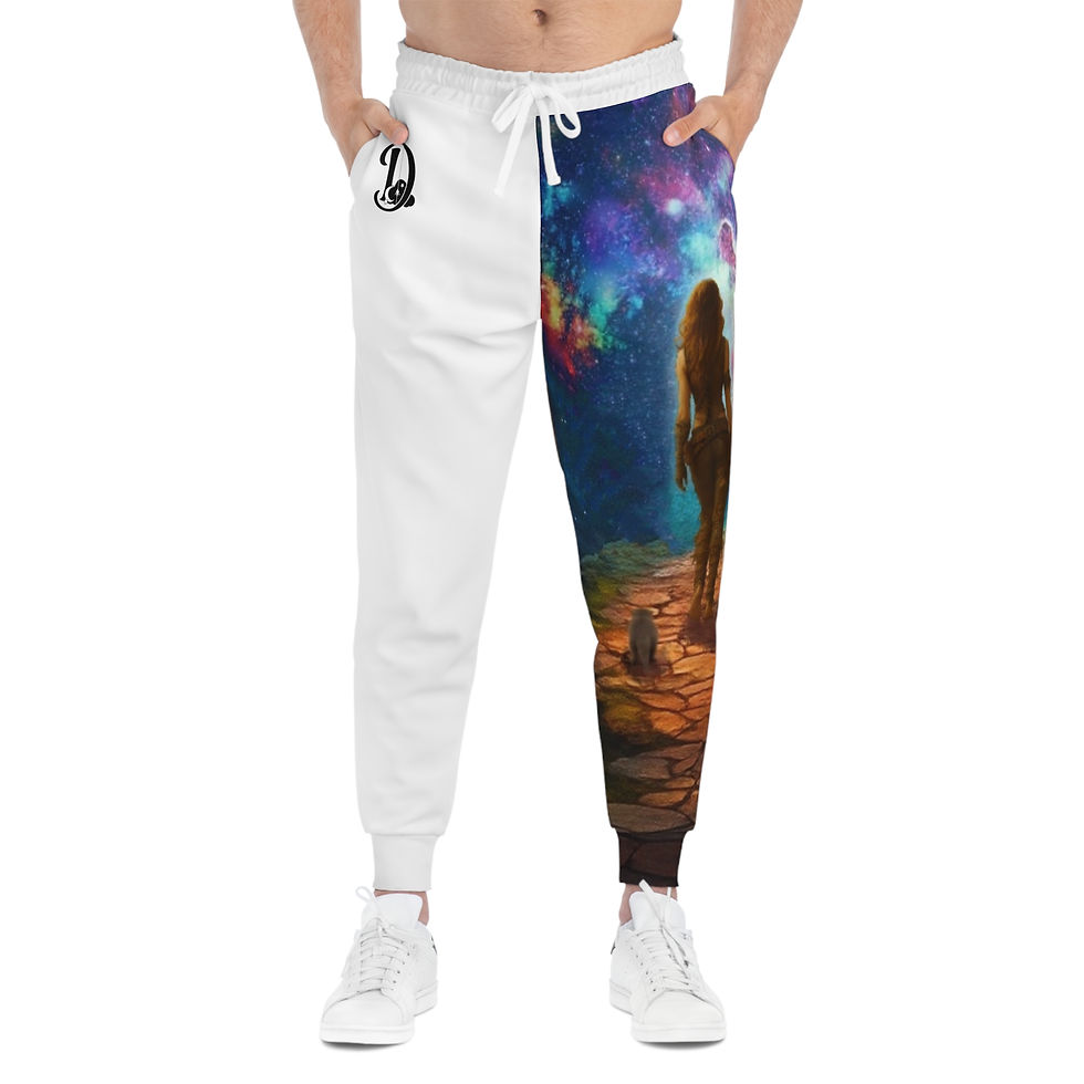 Thumbnail: Dreyma Split Design Unisex Athletic Joggers 