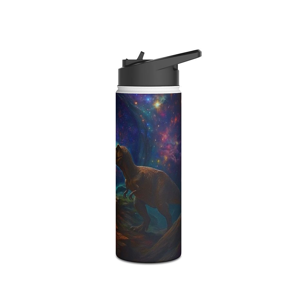 Thumbnail: Dreyma Stainless Steel Water Bottle, Flip Top Lid