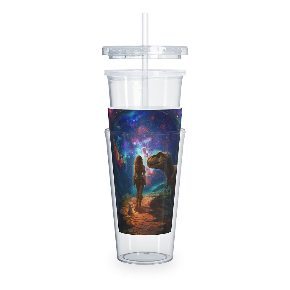 Thumbnail: Dreyma Plastic Tumbler with Straw
