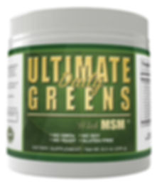 Ultimate Daily Greens with MSM Powder Vegetable Alkalizing Drink 2000mg 8oz