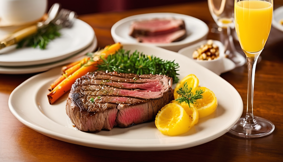Weekend Steak and Mimosa Brunch