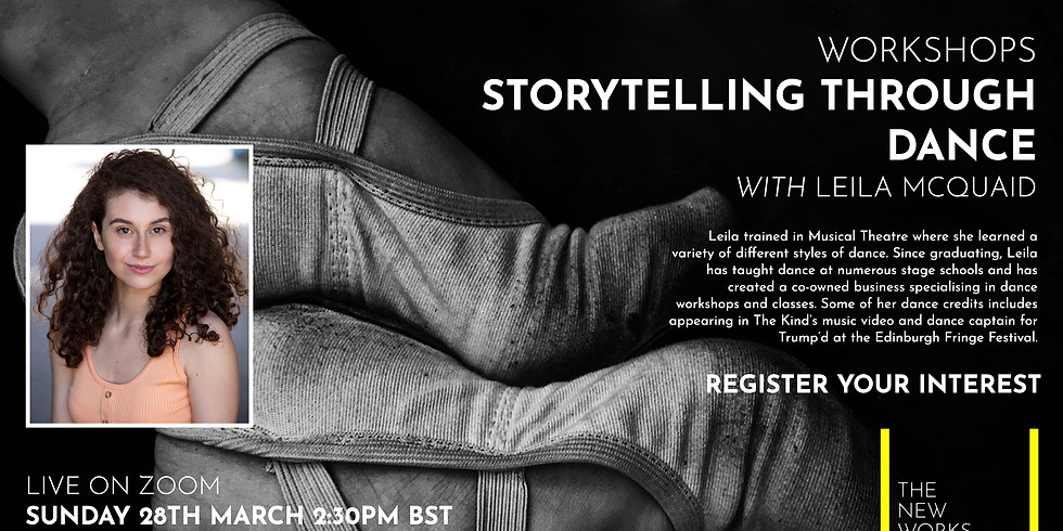 The New Works Playhouse Workshops: Storytelling Through Dance with Leila McQuaid