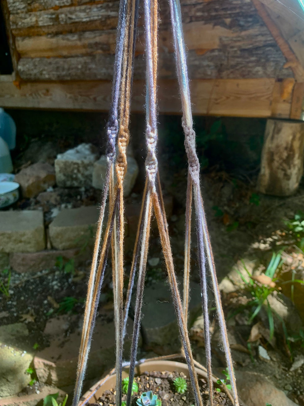 Thumbnail: Handmade Macramé Plant Hangers – 100% Alpaca Wool