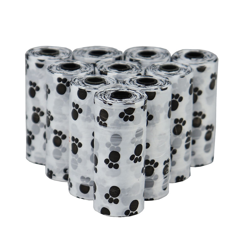 Thumbnail: Disposable Poop Bags with Leash Clip and Bone Bag Dispenser 5Roll(75Pcs)