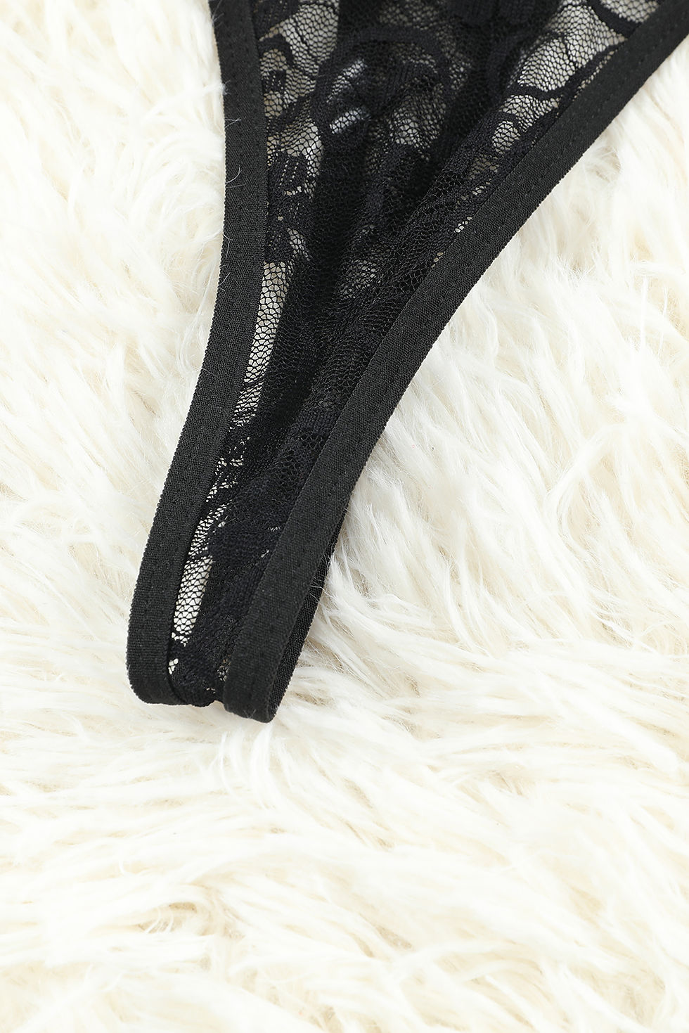 Thumbnail: Black Sheer Floral Lace Plus Size Chemise